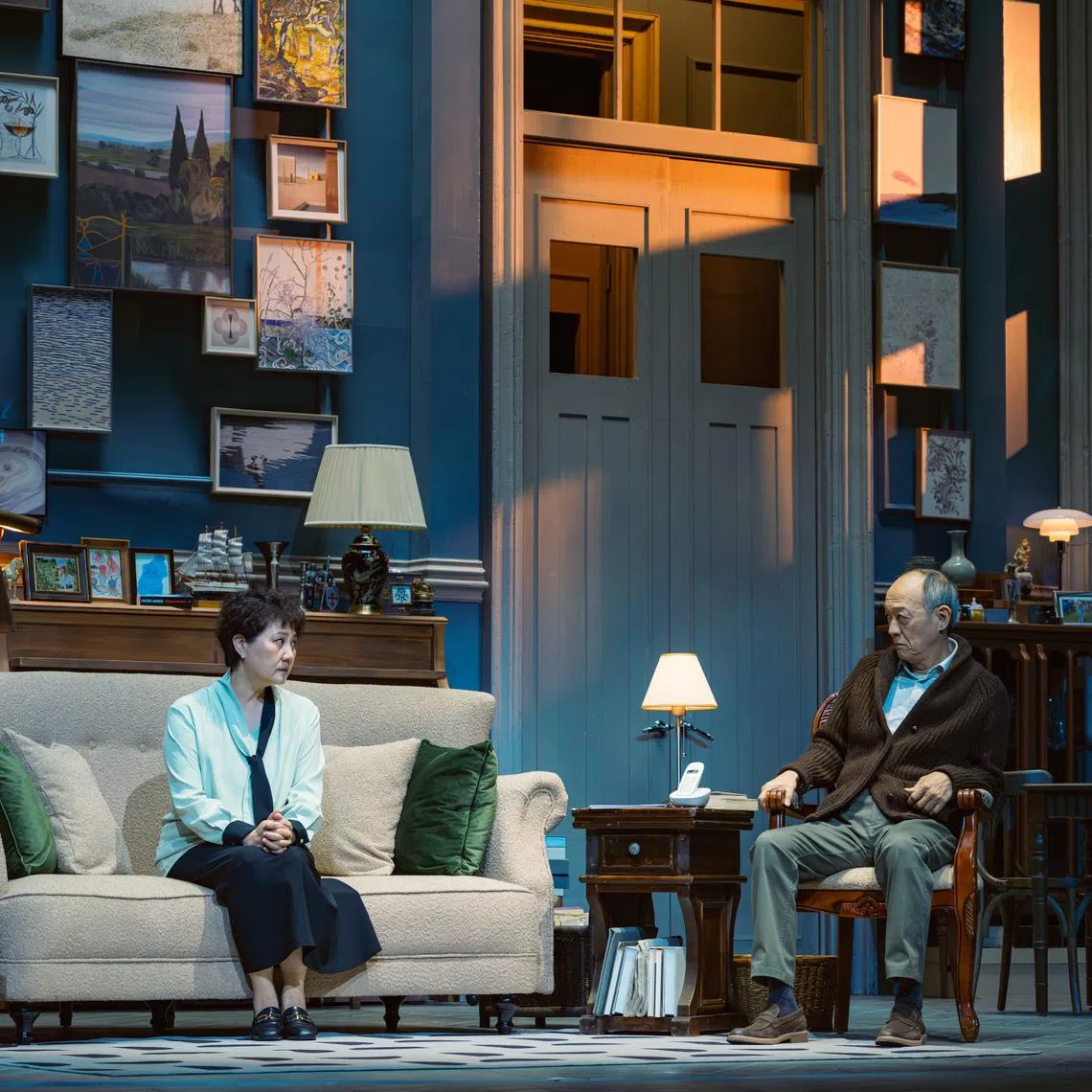 Chinese national first-class actress Tian Shui (left) and Taiwanese actor King Shih-chieh (right) star in the Mandarin adaptation of award-winning play Le Pere (The Father) as part of Huayi – Chinese Festival of Arts 2026.