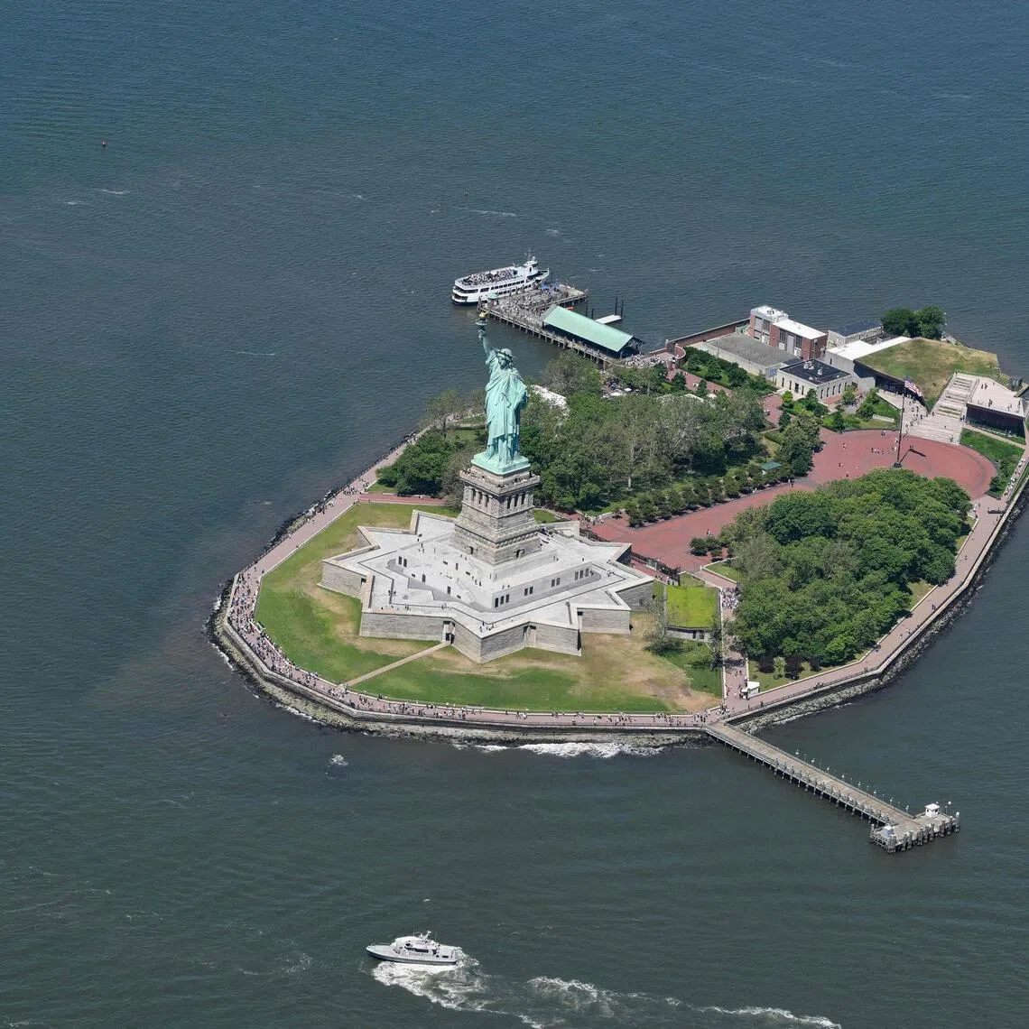 The Statue of Liberty in New York Harbour was given to the United States by France in 1886.