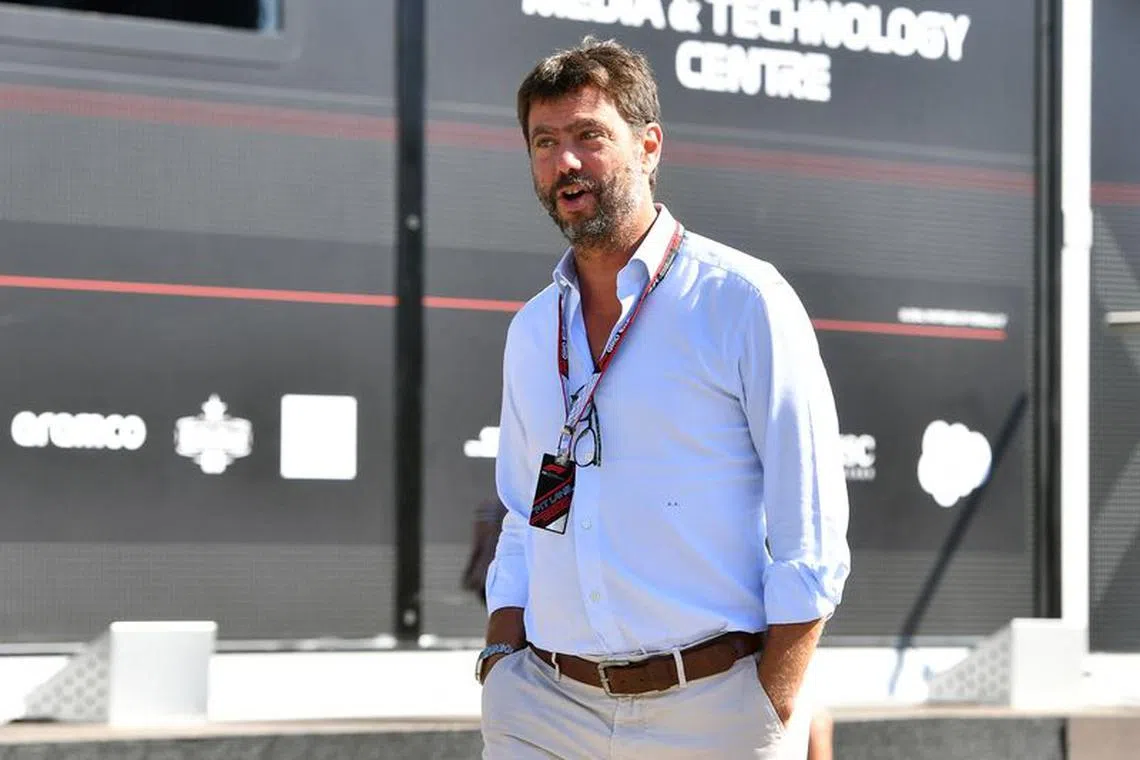 Formula One F1 - Italian Grand Prix - Autodromo Nazionale Monza, Monza, Italy - September 10, 2022 Juventus chairman Andrea Agnelli before practice REUTERS/Jennifer Lorenzini/File Photo