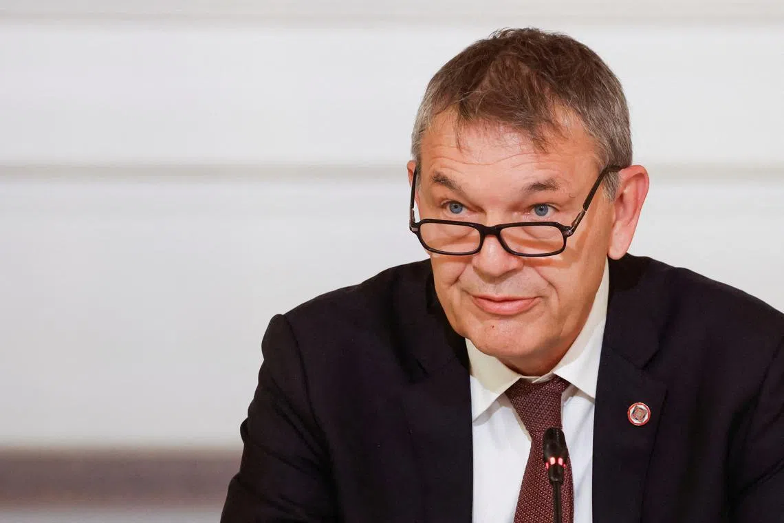 FILE PHOTO: Commissioner General of UNRWA Philippe Lazzarini attends an international humanitarian conference for civilians in Gaza, at the Elysee Presidential Palace, in Paris, France, on November 9, 2023.    LUDOVIC MARIN/Pool via REUTERS/File Photo