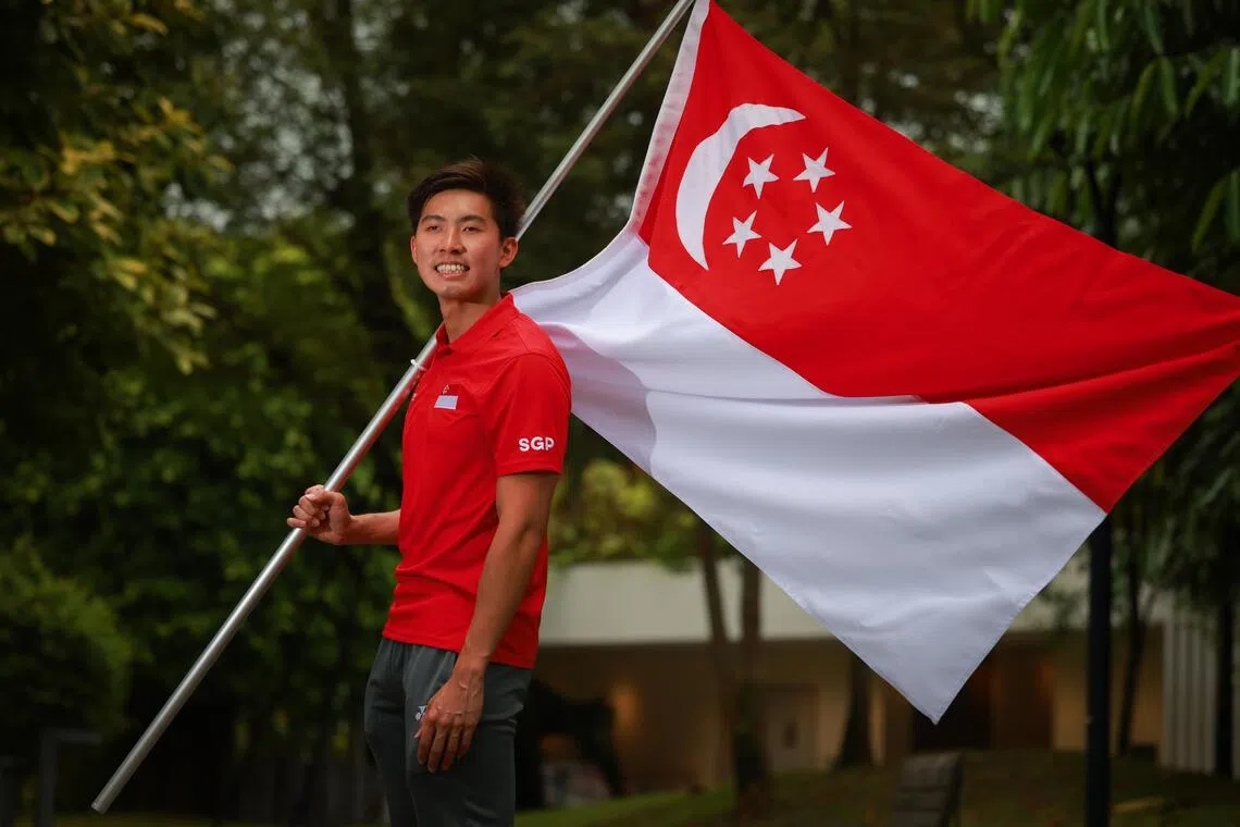 James Ang will lead the Singapore contingent out at the opening ceremony of the 2026 Asian Para Games, which take place from Oct 18 to 24.
