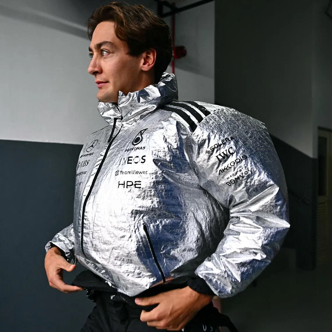 Pre-season Formula 1 title favourite George Russell (above) remained second overall but now is a considerable 84 points behind championship-leading Mercedes teammate Kimi Antonelli.