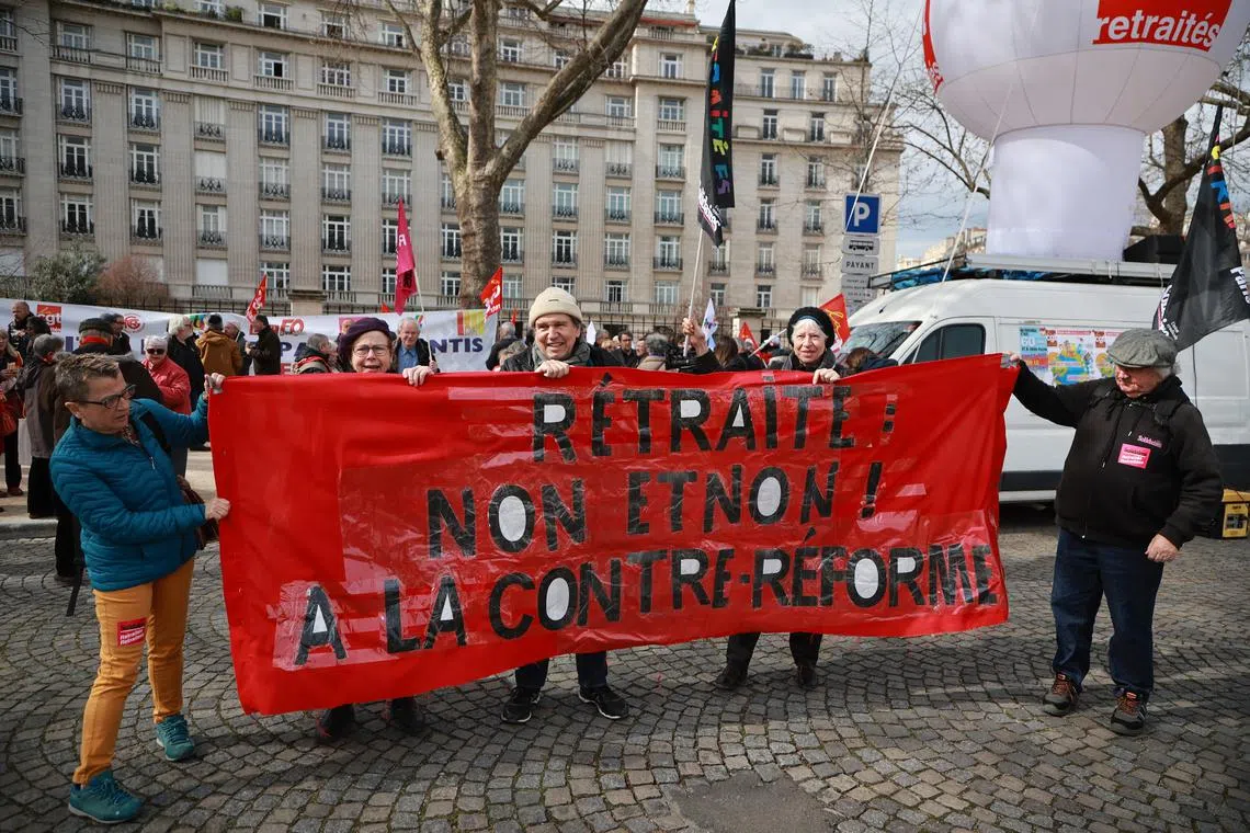  An extraordinary 80 per cent of the French public remains opposed to the pension reforms French President Emmanuel Macron imposed.