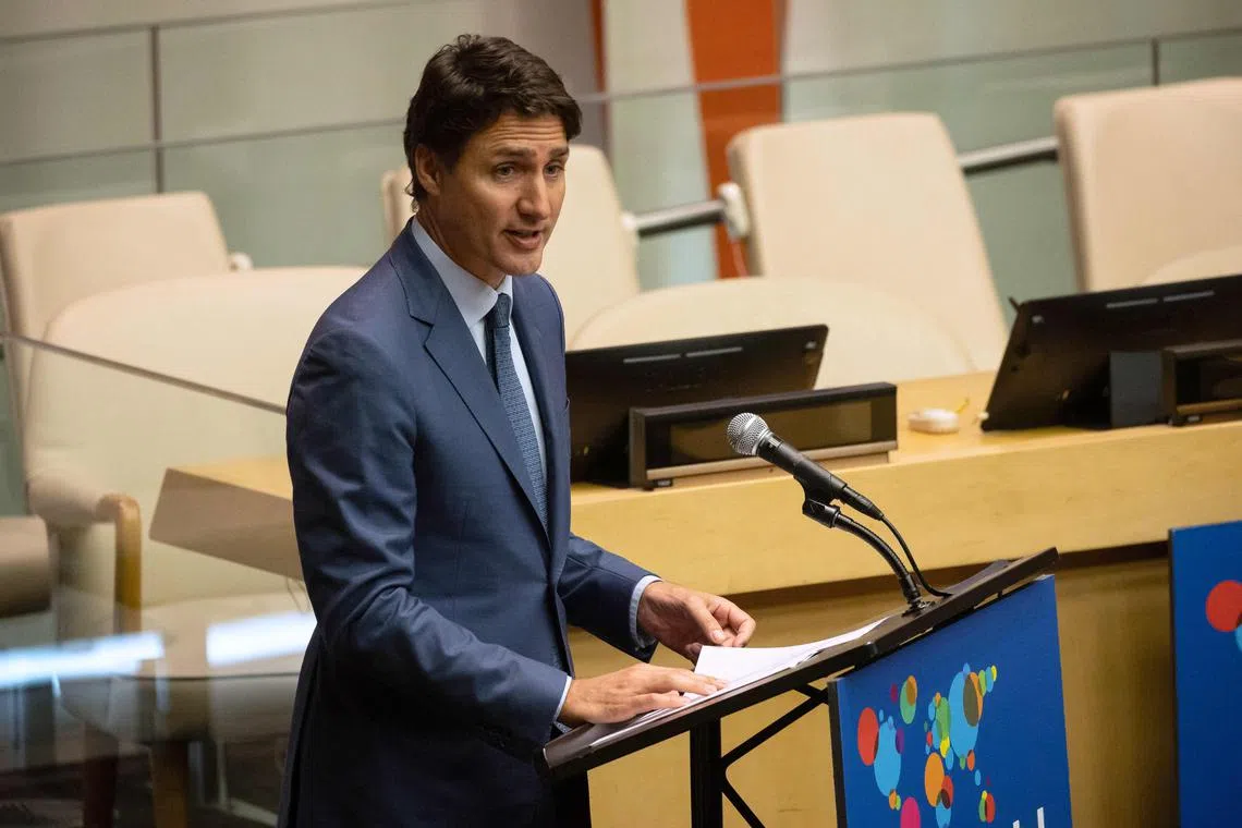 Canadian Prime Minister Justin Trudeau only has a minority government.