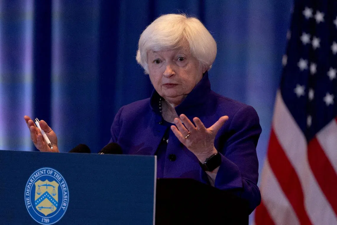 US Treasury Secretary Janet Yellen will tell a news conference on Feb 27 that US economic strength had underpinned better than expected global growth.