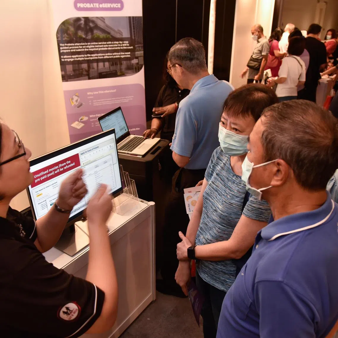 The launch event of the Probate eService at the Family Justice @ Heartlands event at One Punggol,
