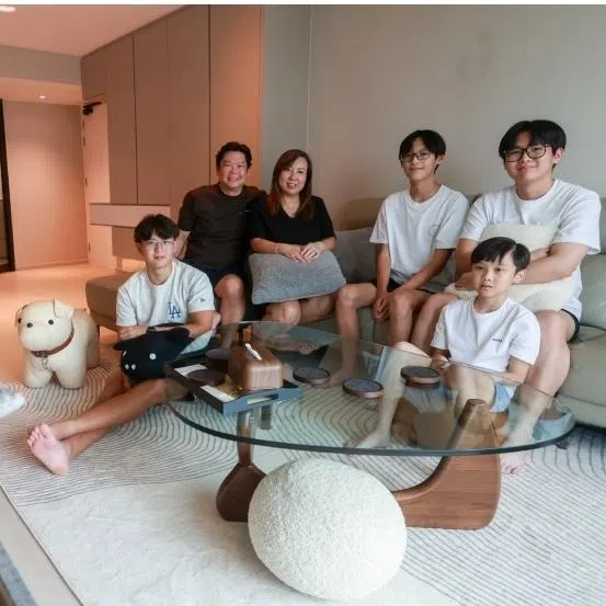 The Lim family wanted each kid to have his own bedroom.