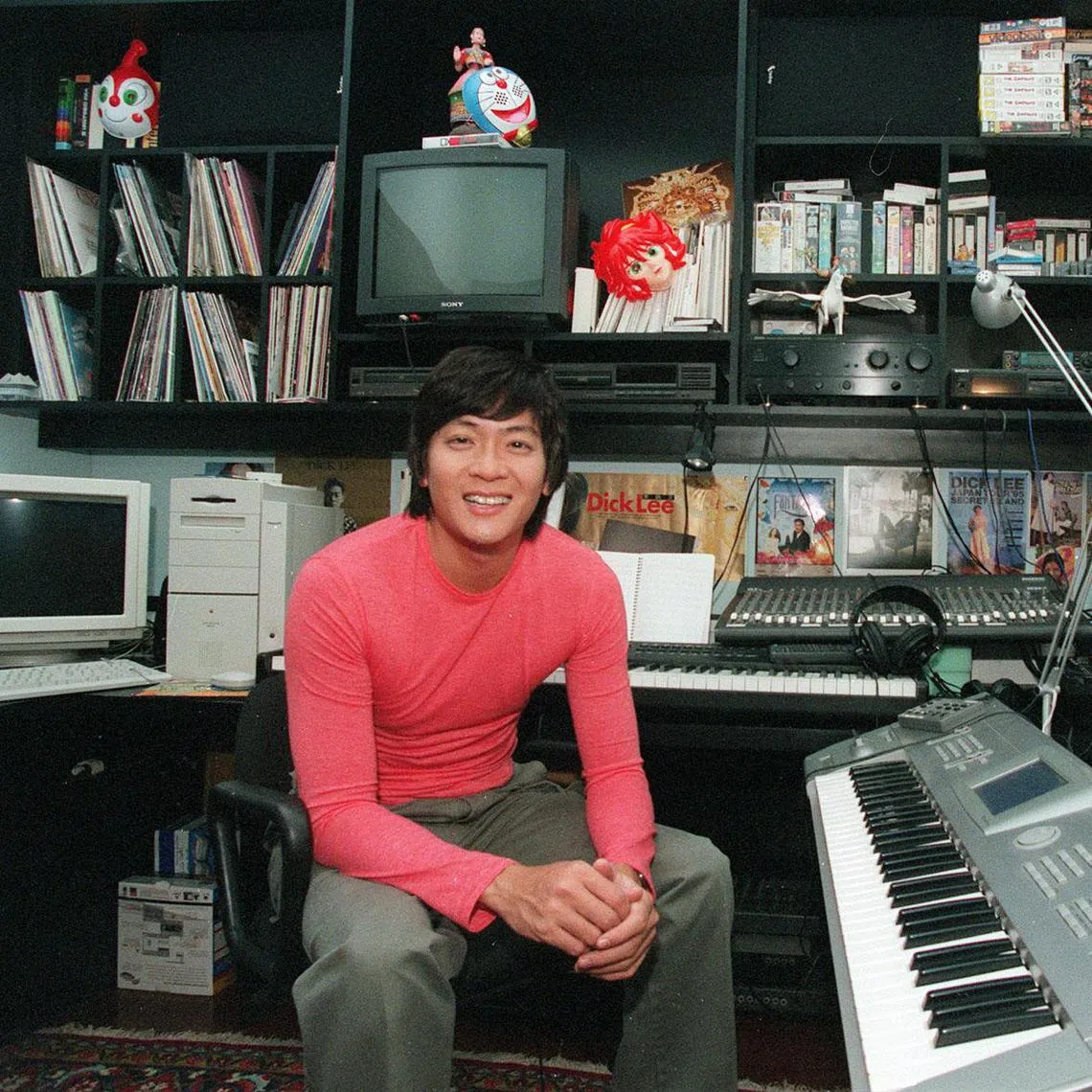 A 1998 photo of singer-songwriter Dick Lee, who believes that a song is borne out of one's personal experience and AI can never replicate that, at least for now.