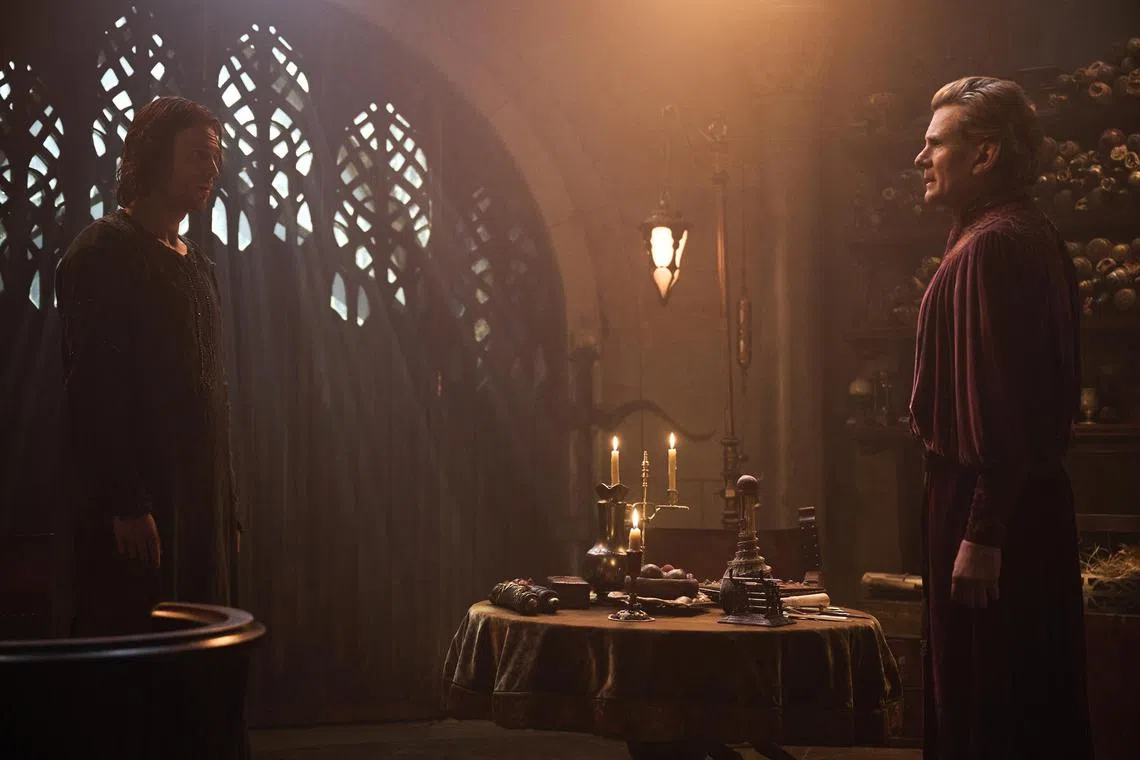 LR Charlie Vickers and Charles Edwards in The Lord Of The Rings: The Rings Of Power

Source: Prime Video