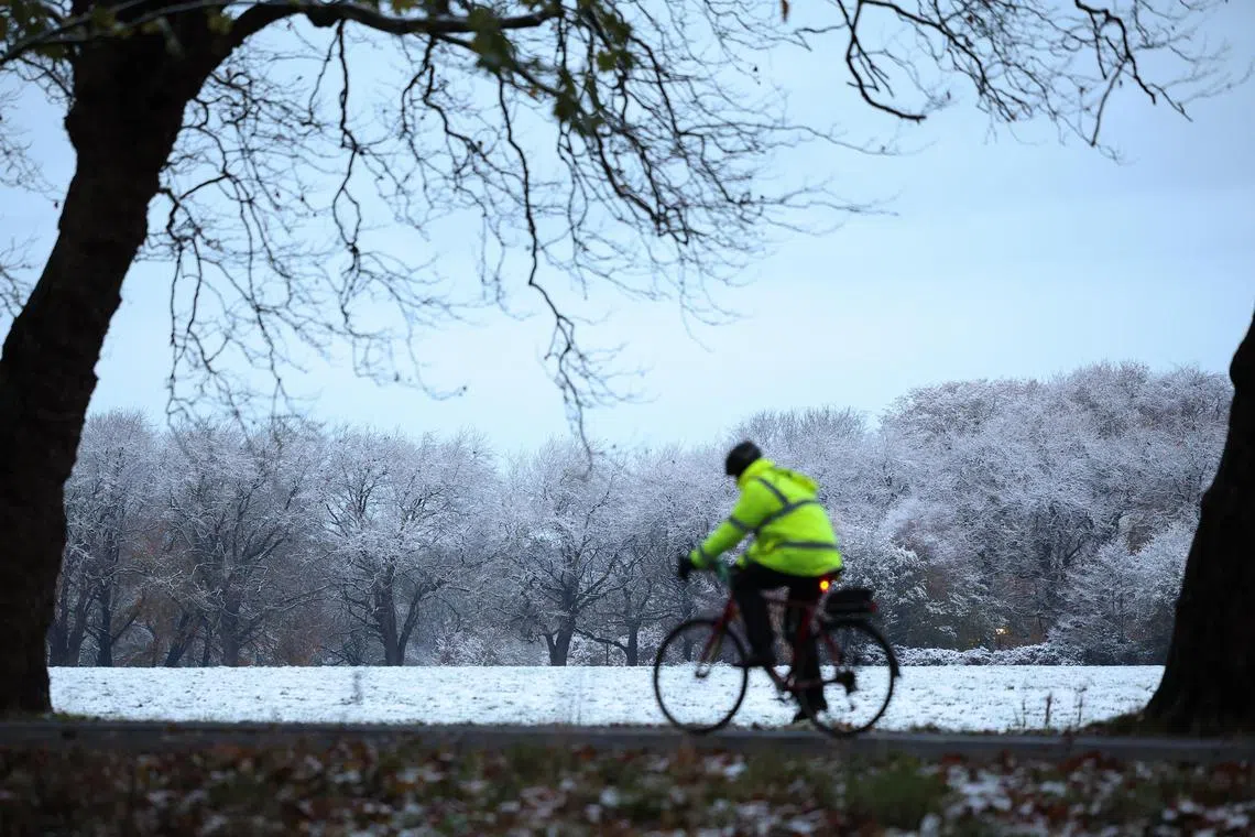 The Met Office has issued yellow severe weather warnings for snow and ice across much of northern England, Scotland and Ireland as a low pressure system moves in from the Atlantic.  