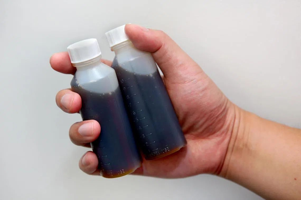 The New Paper (TNP) reporter was dispensed with two 90ml bottles of cough syrup without any labels on the bottles. TNP performed  its own investigation on a clinic in the east that was allegedly a place where codeine addicts get their “supplies”. TNP's aim was to buy the cough mixture which contained codeine, a Class B drug under the Misuse of Drugs Act, and investigate if the clinic had been lax in dispensing the drug.