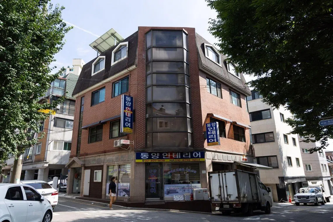 The building housing the Quantum Energy Research Centre in Seoul, South Korea, on Wednesday, Aug. 3, 2023. A basement office in the building is home to the research center whose extraordinary claims about a breakthrough in superconductor technology have shocked the scientific community and captivated the world. Photographer: SeongJoon Cho/Bloomberg
