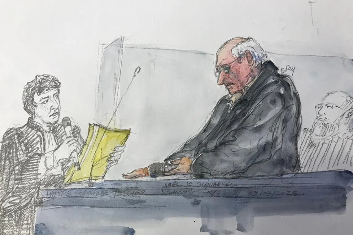 Joel Le Scouarnec (right) is charged with assaulting or raping the patients, many while under anaesthesia or waking up after operations.