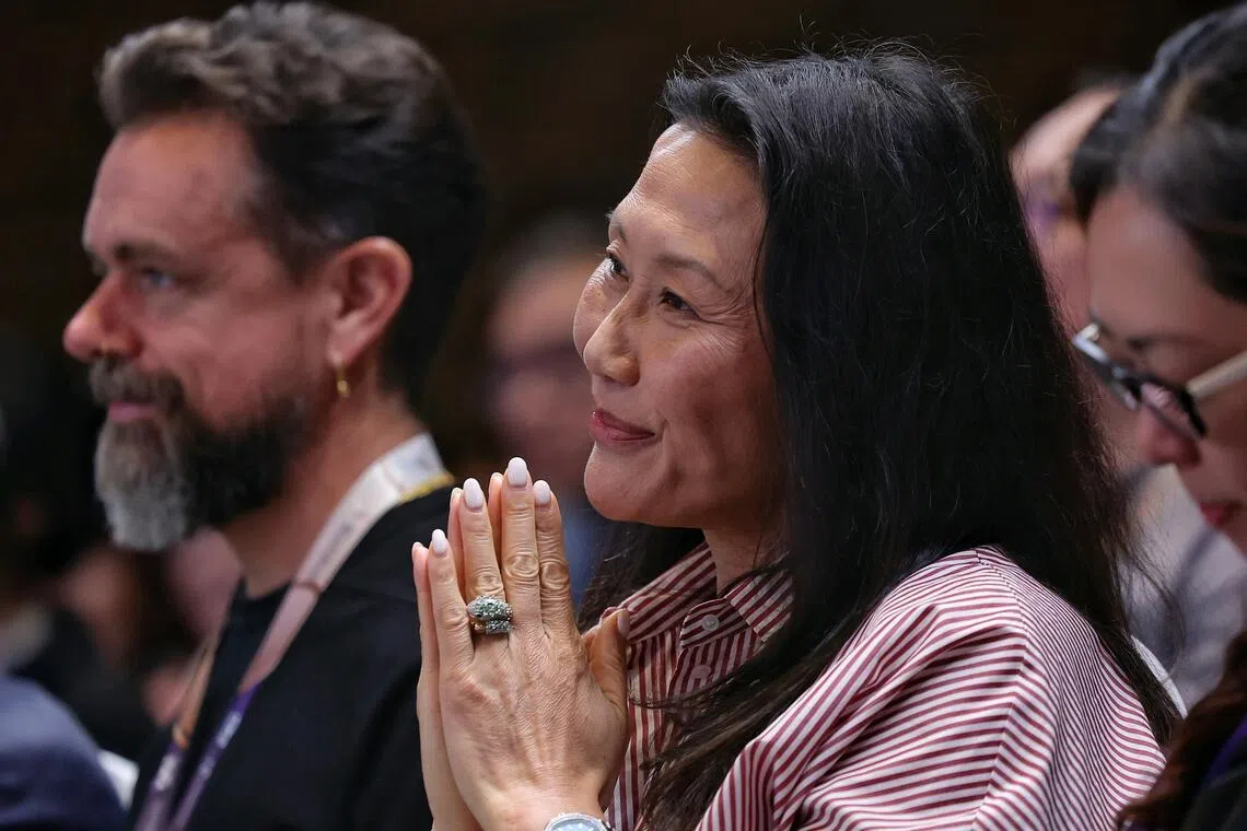 Eileen Gu credited her mother Gu Yan (above) as a key figure in shaping the person she is today.