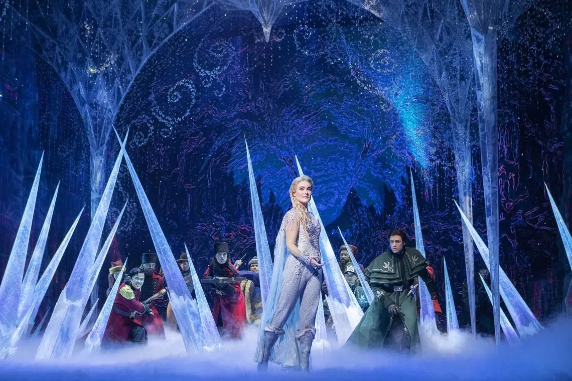 Australian actress Jemma Rix plays the main character, Elsa, in Disney's Frozen The Hit Broadway Musical. 