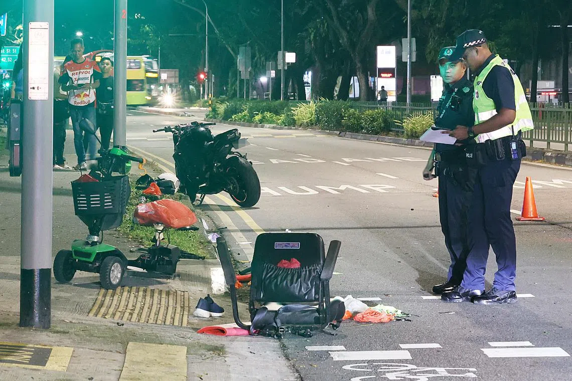 69-year-old man dies after collision between his PMA and motorbike in Jurong  West | The Straits Times