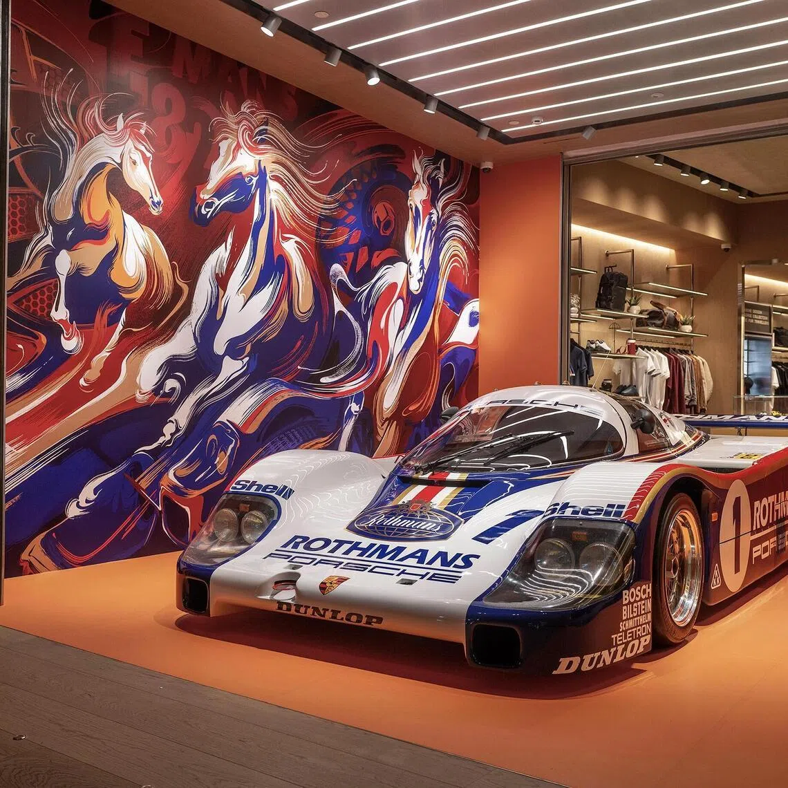 ntfast23 - Porsche and Singapore artist Priscilla Tey unveil Lunar New Year Mural for the Year of the Horse.
Credit: Porsche