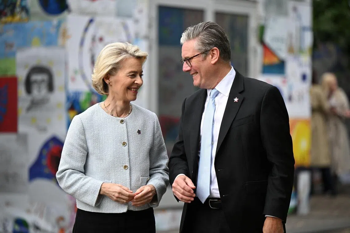 Hours before Prime Minister Keir Starmer was scheduled to host Ms Ursula von der Leyen and other European leaders in London on May 19, the UK and the EU had still not agreed on plans for a youth exchange programme.