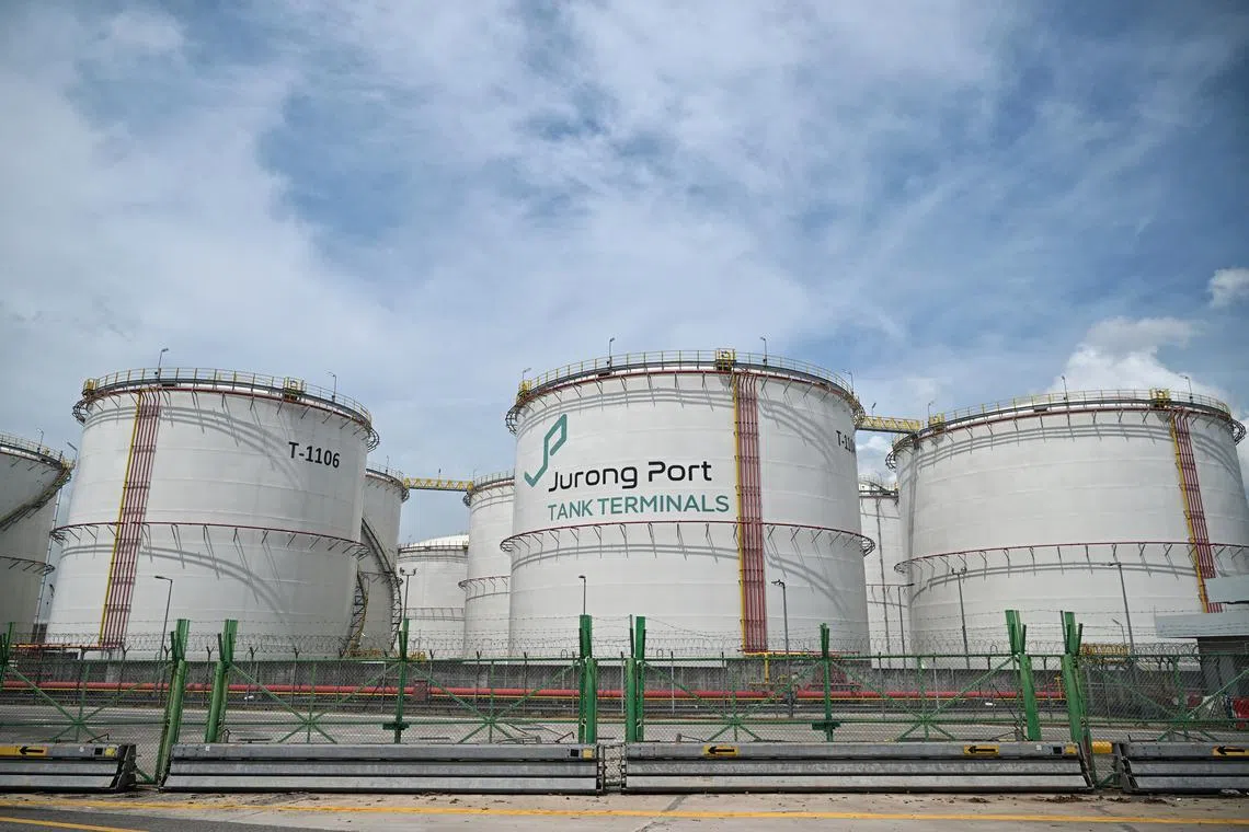 There was no damage to the tanks and berths at Jurong Port Tank Terminals.