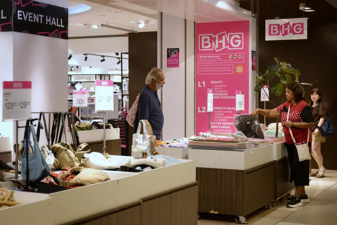 Shoppers at BHG Bugis Junction as on June 3, 2025.