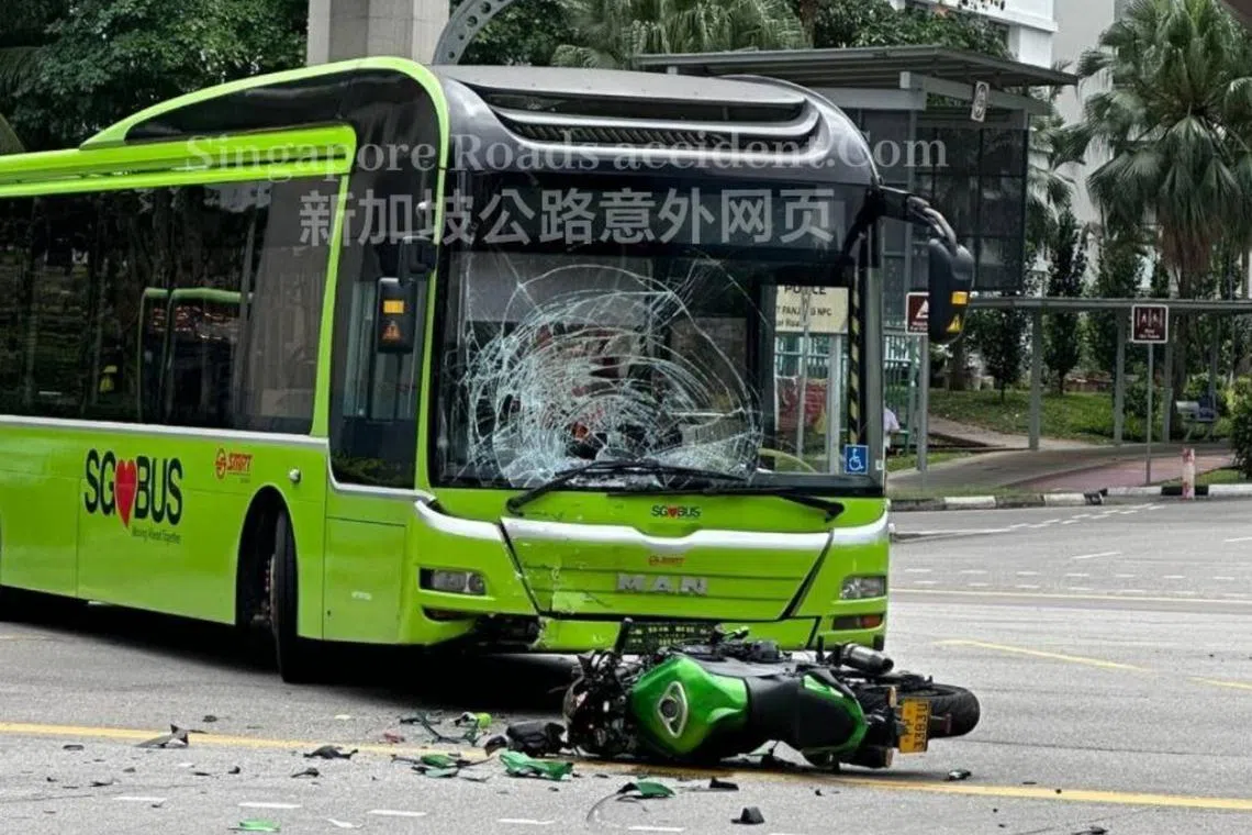 The police were alerted to the accident at the junction of Bukit Panjang Road and Jelebu Road at about 2.20pm on Aug 15.