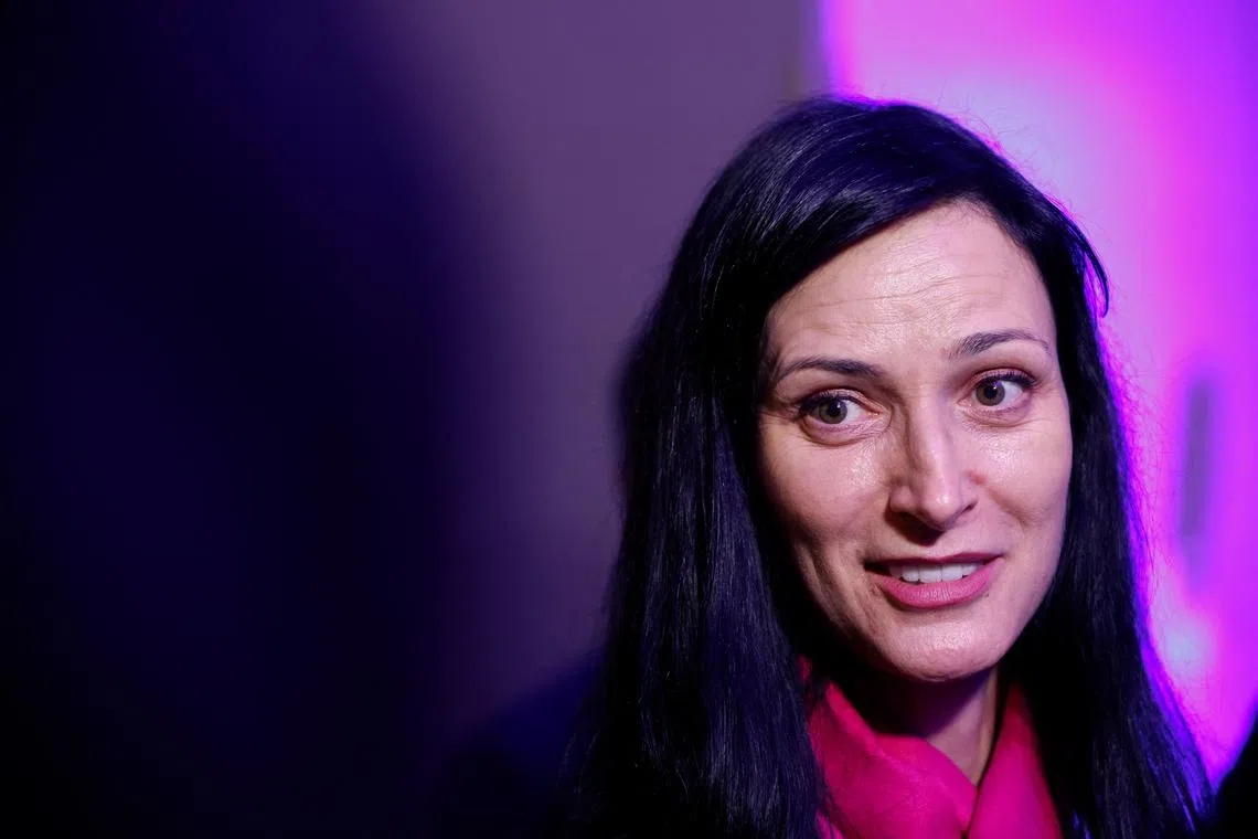 Bulgarian Minister of Foreign Affairs Mariya Gabriel attends a meeting of foreign ministers from the EU, Indo-Pacific and ASEAN countries, in Brussels, Belgium February 2, 2024. REUTERS/Johanna Geron/File Photo