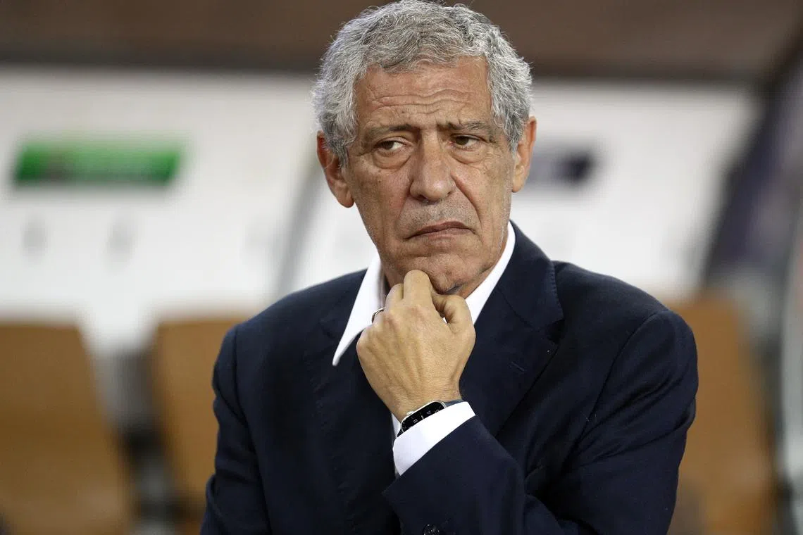 FILE PHOTO: Soccer Football - UEFA Nations League - Group C1 - Azerbaijan v Slovakia - Tofig Bahramov Republican Stadium, Baku, Azerbaijan - October 14, 2024 Azerbaijan coach Fernando Santos before the match REUTERS/Aziz Karimov/ File Photo