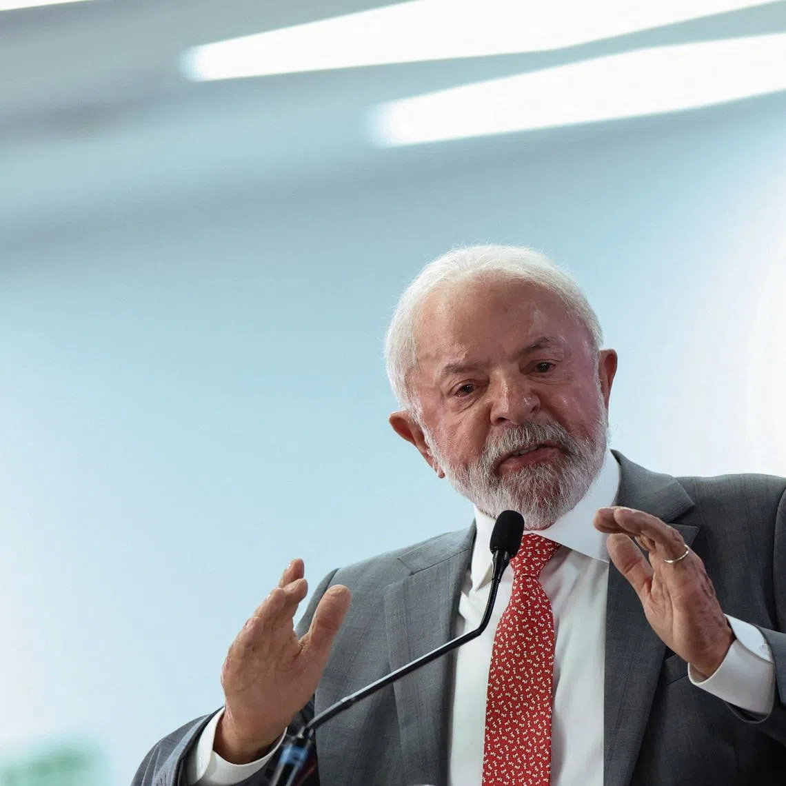 Brazil's President Luiz Inacio Lula da Silva speaks during a ceremony to launch a digital platform for tax reform in Brasilia, Brazil January 13, 2026. REUTERS/Adriano Machado