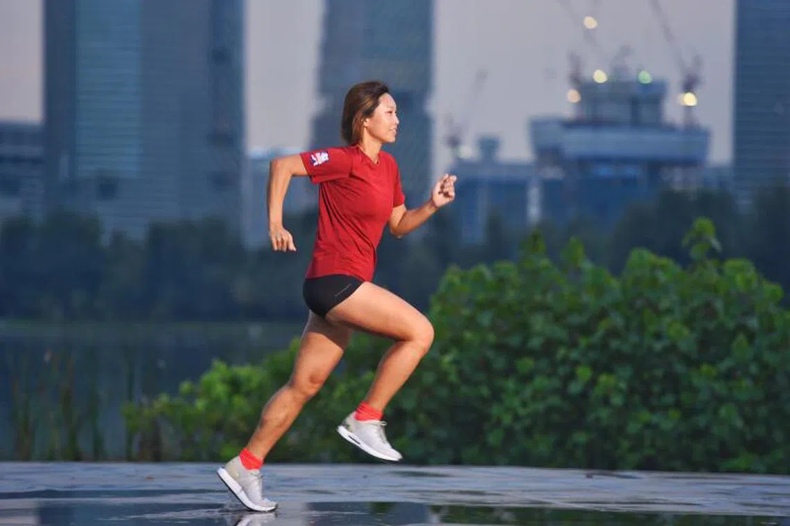 In the early stage of her menstrual cycle, Goh usually finds higher impact workouts more manageable.