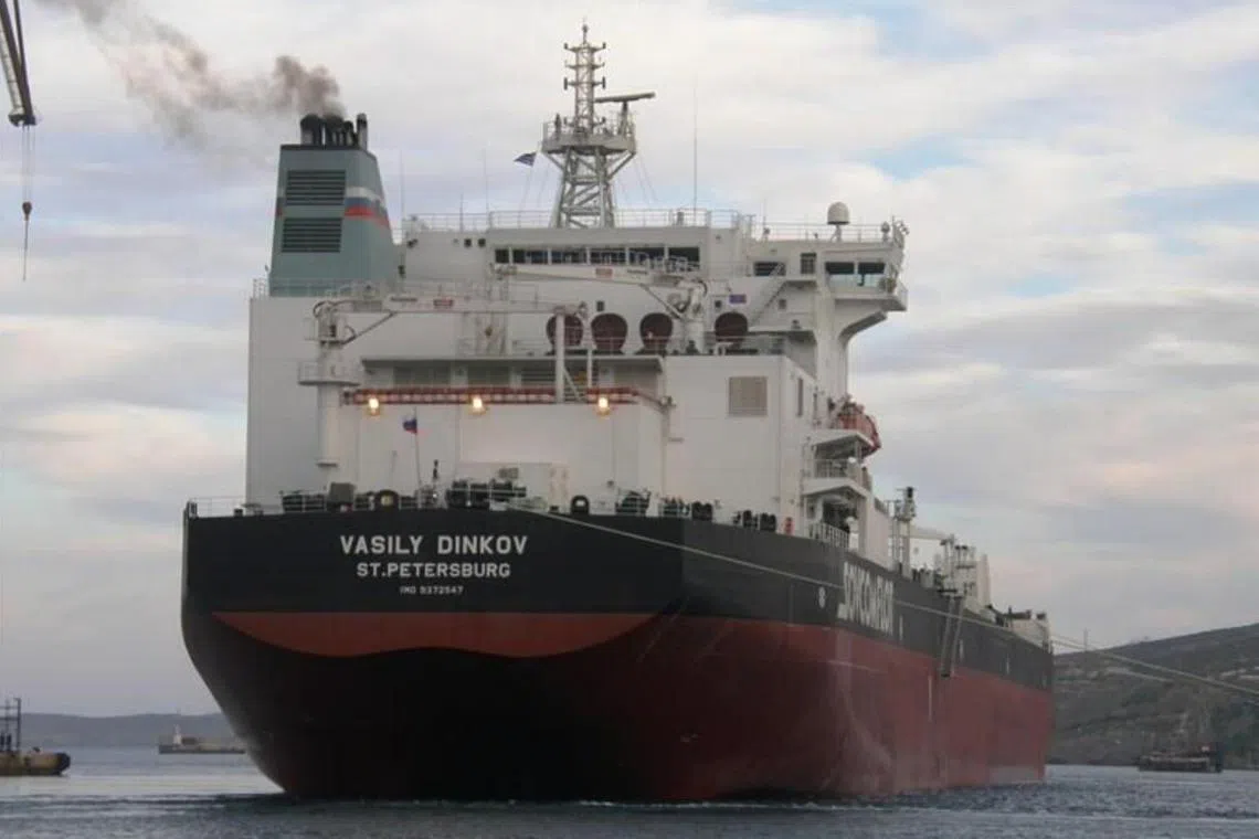 The Vasily Dinkov is due to arrive at the Chinese port of Rizhao, in eastern Shandong province, on Nov 17.