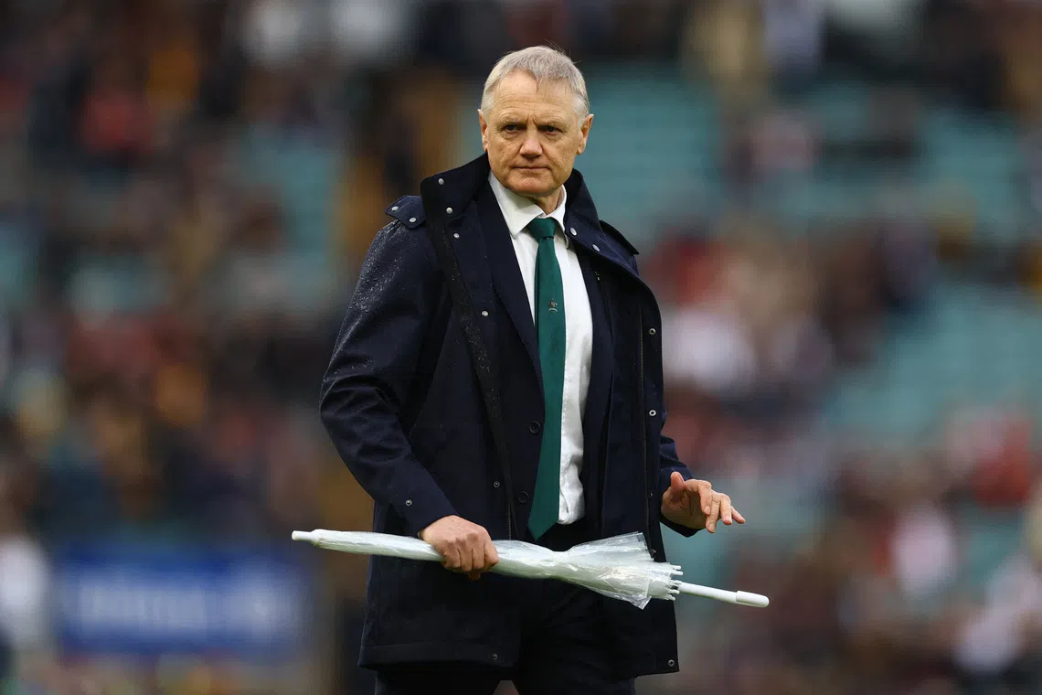 Rugby Union - Autumn Internationals - England v Australia - Allianz Stadium, Twickenham, London, Britain - November 1, 2025 Australia coach Joe Schmidt before the match Action Images via Reuters/Matthew Childs