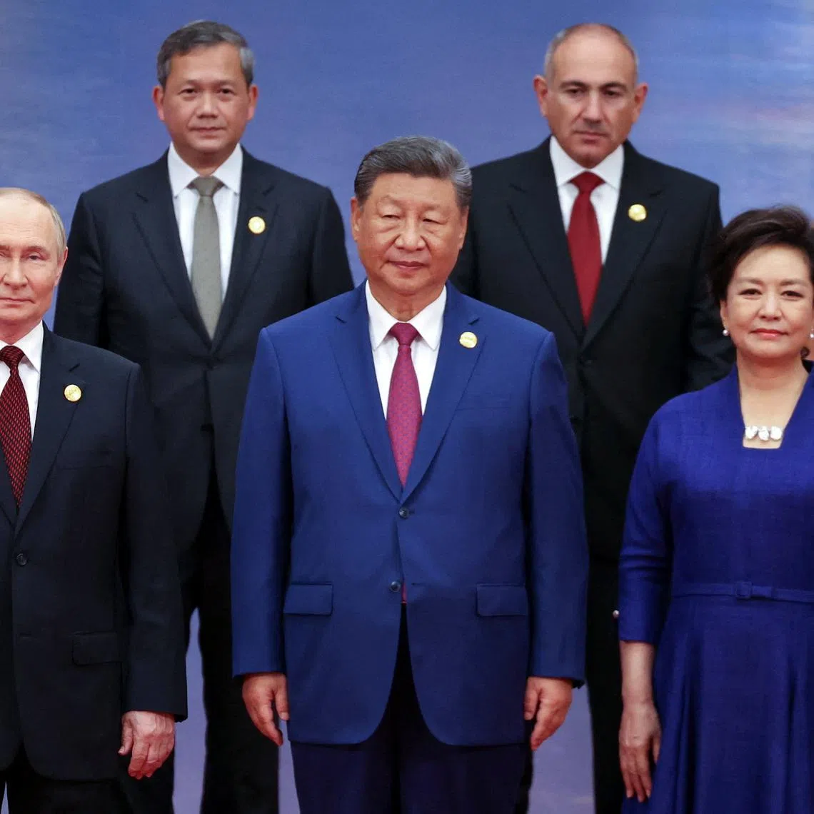 Leaders and officials, including Chinese President Xi Jinping and Russian President Vladimir Putin, attend a photo ceremony at the Shanghai Cooperation Organisation (SCO) summit in Tianjin, China August 31, 2025. Sputnik/Alexander Kazakov/Pool via REUTERS ATTENTION EDITORS - THIS IMAGE WAS PROVIDED BY A THIRD PARTY.
