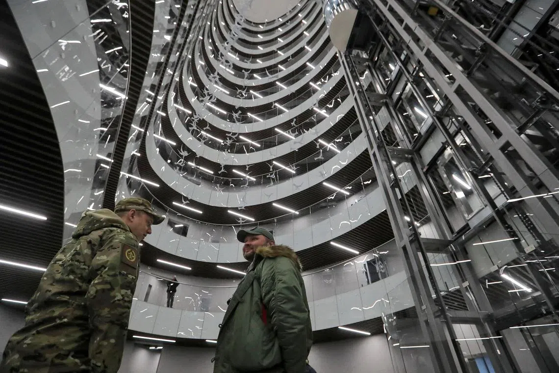 Wagner's offices in Saint Petersburg, Russia. It is spending more than US$100 million (S$130 million) a month on its Ukraine operations.