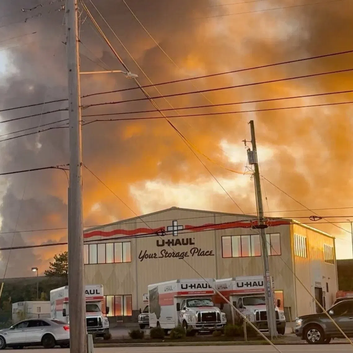 The plane crashed into an auto parts store and a waste treatment business, which house materials similar to those found on planes.