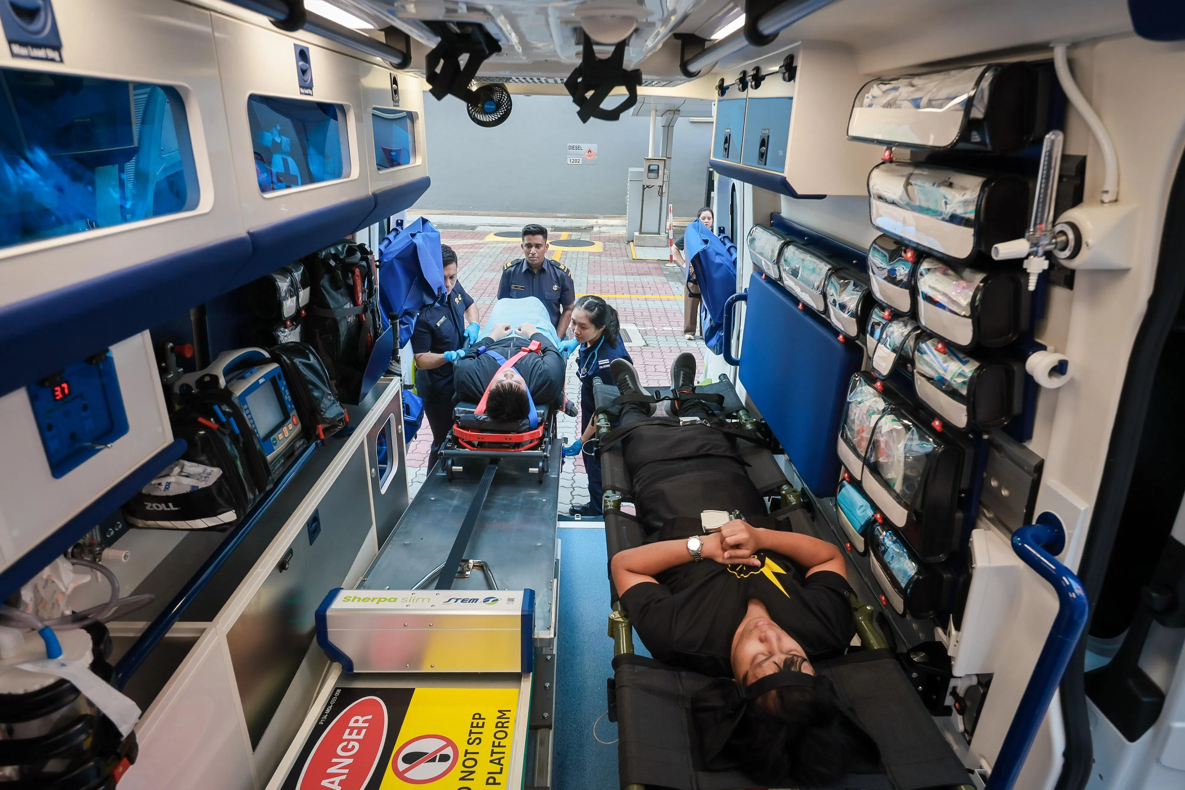 SCDF ambulances can now take two patients instead of one.