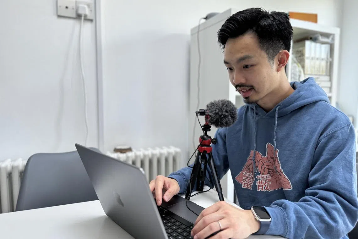 mfletter24 - Jyuttois Mr Jeffrey Wong working in a printed hoodie with his illustrated idiom. 