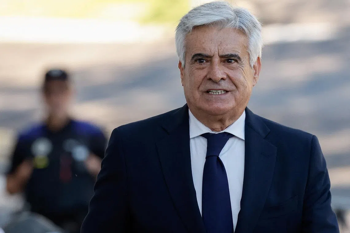 FILE PHOTO: Presidential candidate and current President of the Royal Spanish Football Federation Pedro Rocha arrives to appear at a court in Majadahonda, Spain, April 12, 2024. REUTERS/Juan Medina/File Photo