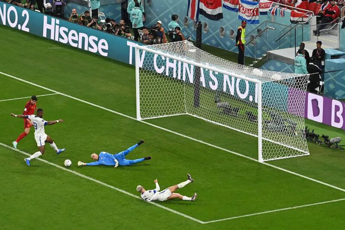 Spain thumped Costa Rica 7-0, in stunning fashion and while there was fiesta on the pitch.