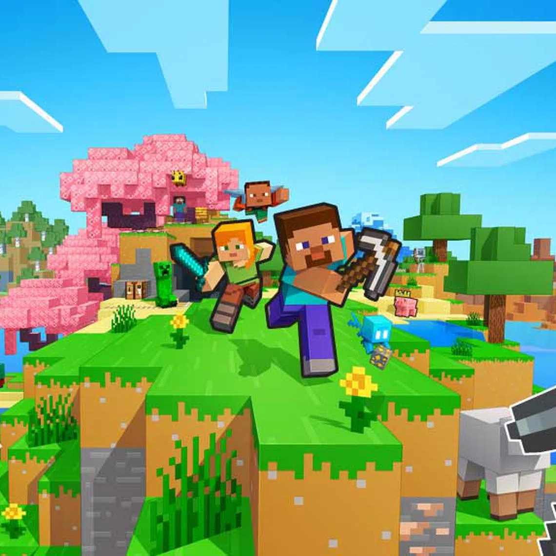 Minecraft is a sandbox game, meaning that there is no specific objective or end-point. 