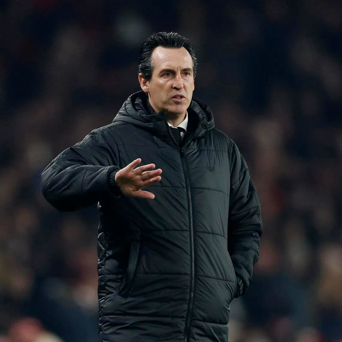Soccer Football - Premier League - Arsenal v Aston Villa - Emirates Stadium, London, Britain - December 30, 2025 Aston Villa manager Unai Emery Action Images via Reuters/Peter Cziborra