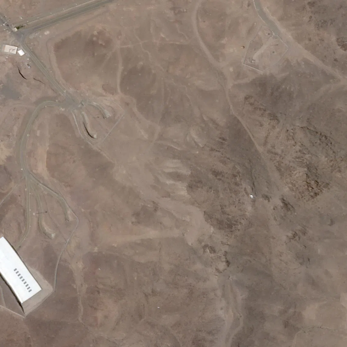 Satellite image over Fordow, before the U.S. struck the underground nuclear facility, near Qom, Iran, June 2, 2025. 2025 Planet Labs PBC via REUTERS