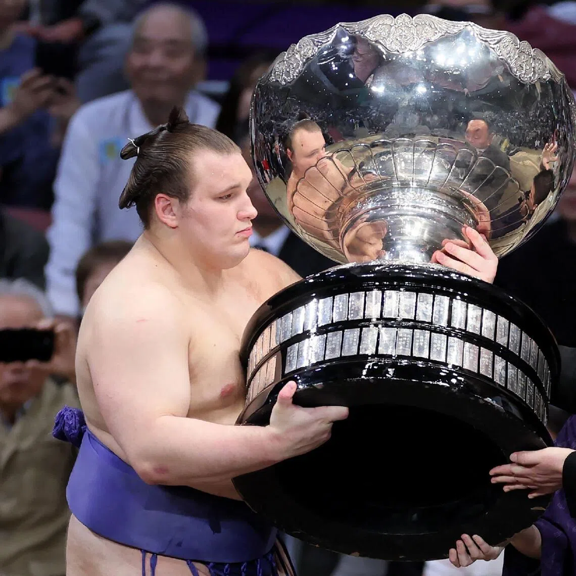 Ukrainian sumo wrestler Danylo Yavhusishyn had fled the war in 2022 and sought refuge in Germany before moving to Japan.