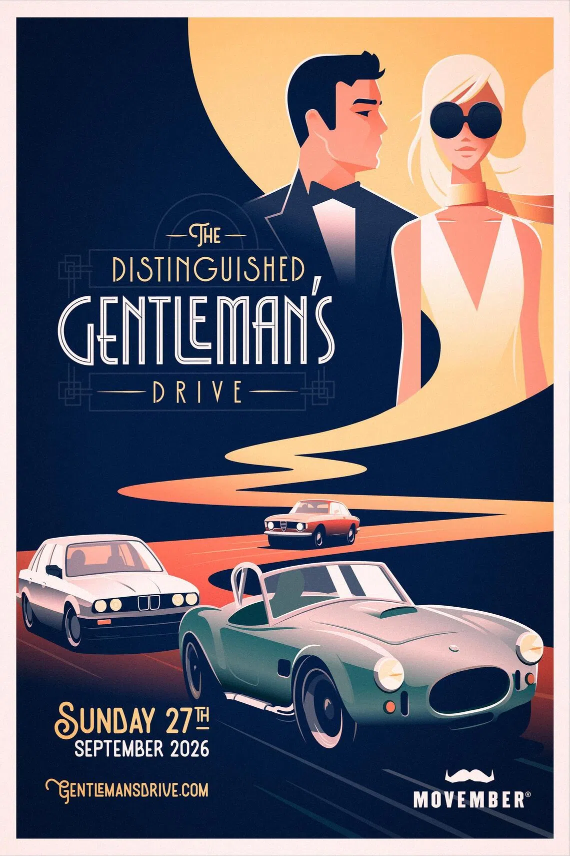 The Distinguished Gentleman’s Drive will be held on Sept 27 to support men’s health.