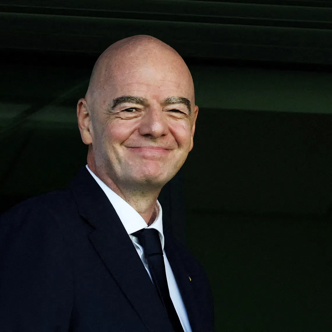 FILE PHOTO: Soccer Football - FIFA Under-20 Women's World Cup - Group A - Poland v Argentina - Arena Katowice, Katowice, Poland - September 5, 2026 FIFA President Gianni Infantino reacts inside the stadium before the match REUTERS/Kacper Pempel/File Photo