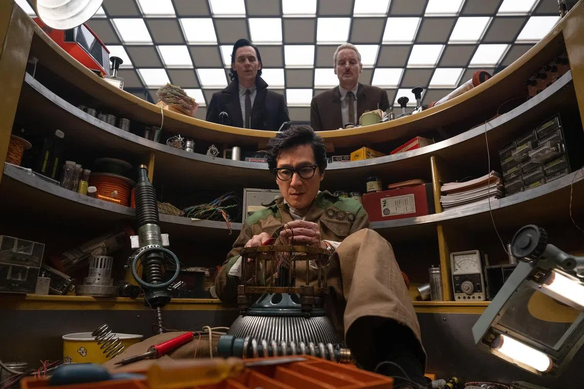 adloki02 - (From left) Tom Hiddleston, Ke Huy Quan and Owen Wilson in Loki 2




Source/copyright: Disney+