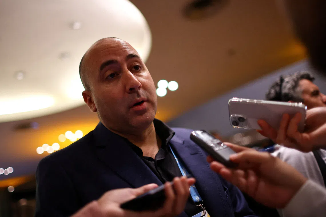FILE PHOTO: Fernando Cerimedo attends the CPAC (Conservative Political Action Conference) in Buenos Aires, Argentina December 4, 2024. REUTERS/Agustin Marcarian/File Photo