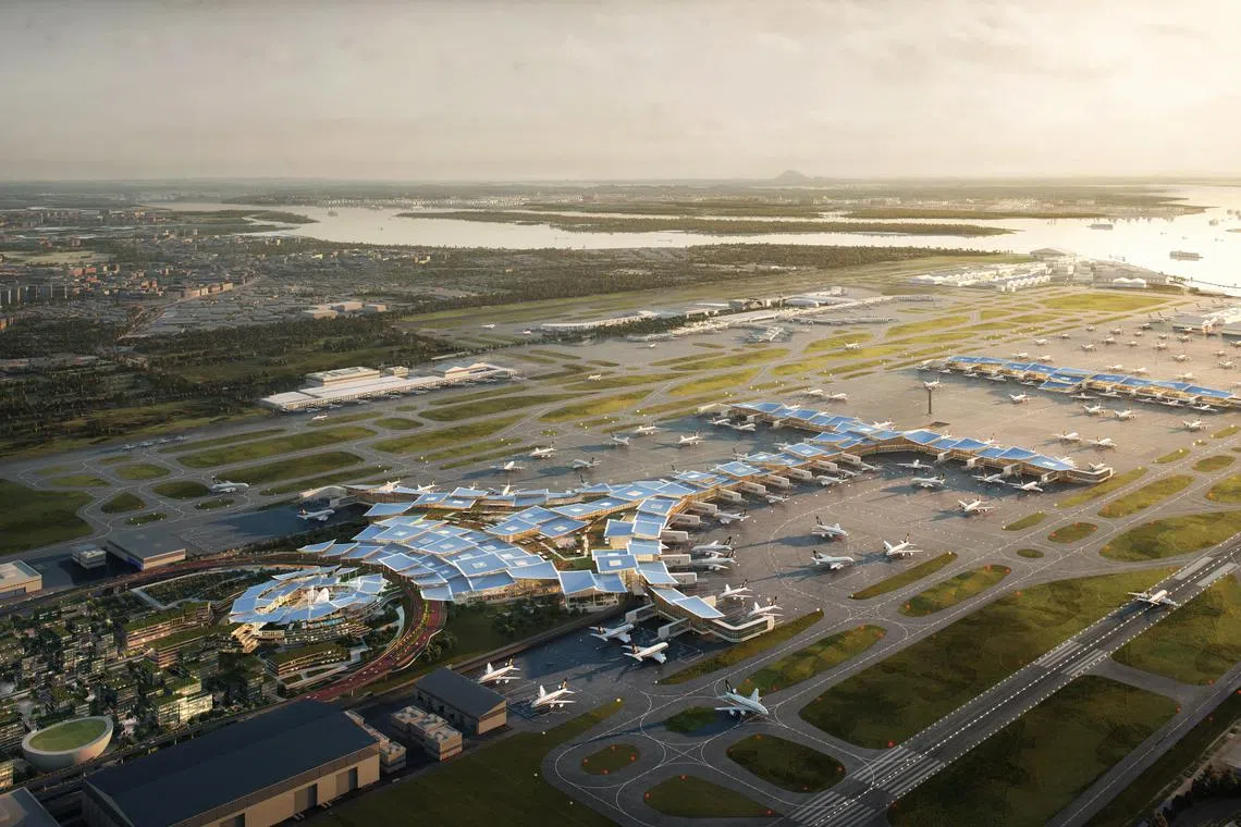 Changi Airport Terminal 5 will be able to handle up to 50 million passengers a year on top of Changi Airport’s existing capacity of 90 million.