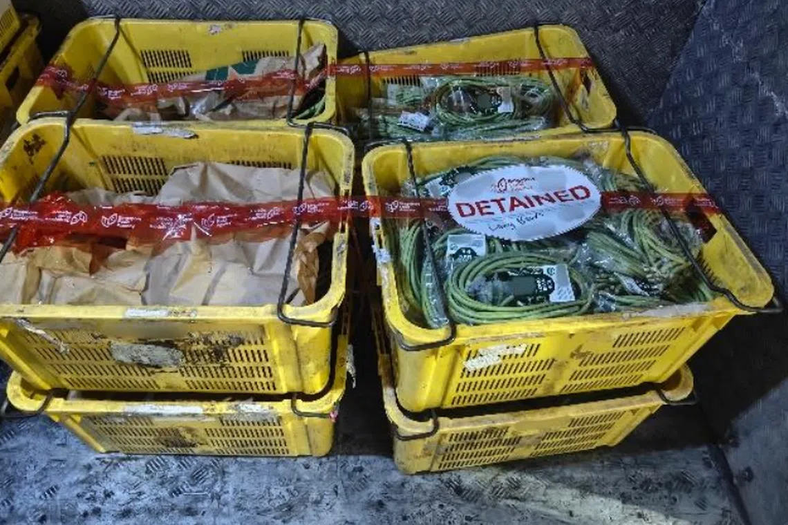 All illegally imported produce were seized at the Woodlands Checkpoint
