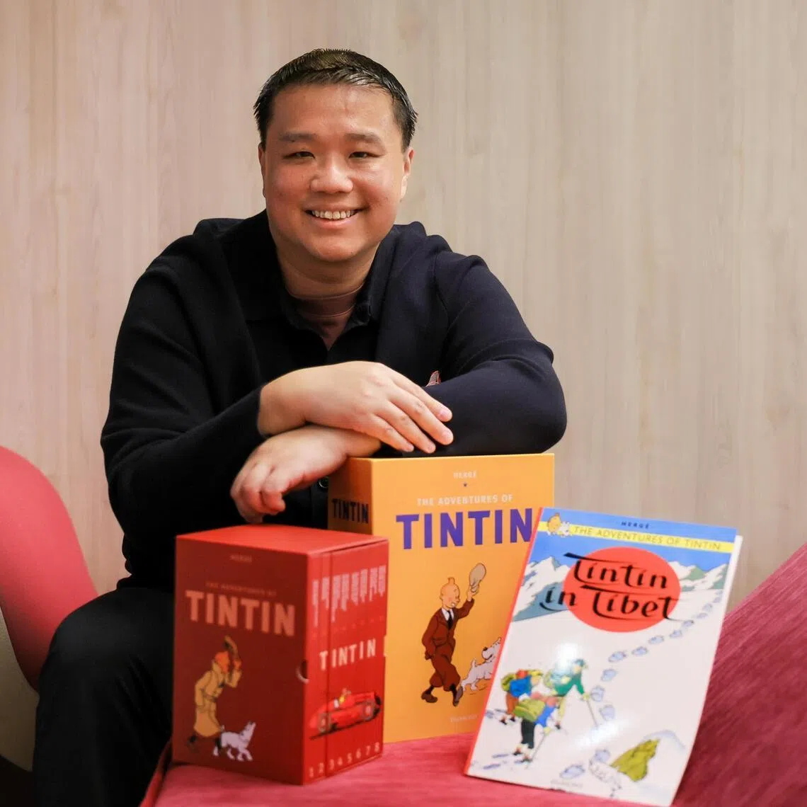 Breast Cancer Foundation CEO Jacob Soo with some of his favourite books at his office in Sin Ming on May 18, 2026.