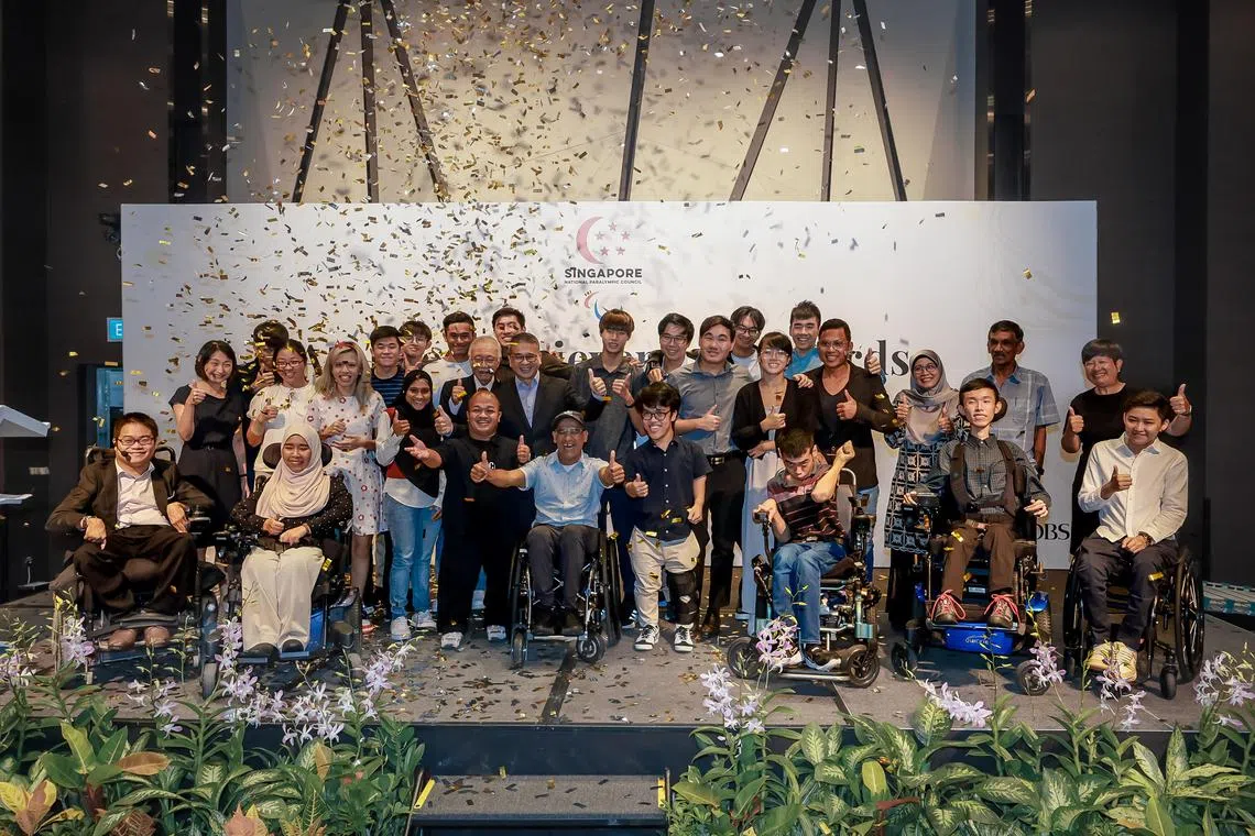 Minister for Culture, Community and Youth Edwin Tong was the guest of honour at the Singapore National Paralympic Council's Athletes Achievement Awards & Appreciation Ceremony at Novotel Singapore on Stevens, Nov 22, 2023.